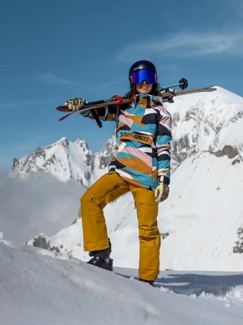 Fundango Sakura ECO Bib Pants női sínadrág sárga színben 2