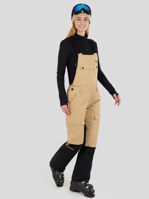 Fundango Sakura ECO Bib Pants női sínadrág homok színben 2