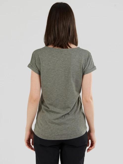 Fundango Amira T-shirt női rövid ujjú póló oliva színben 3