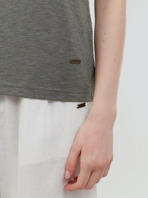 Fundango Amira T-shirt női rövid ujjú póló oliva színben 7
