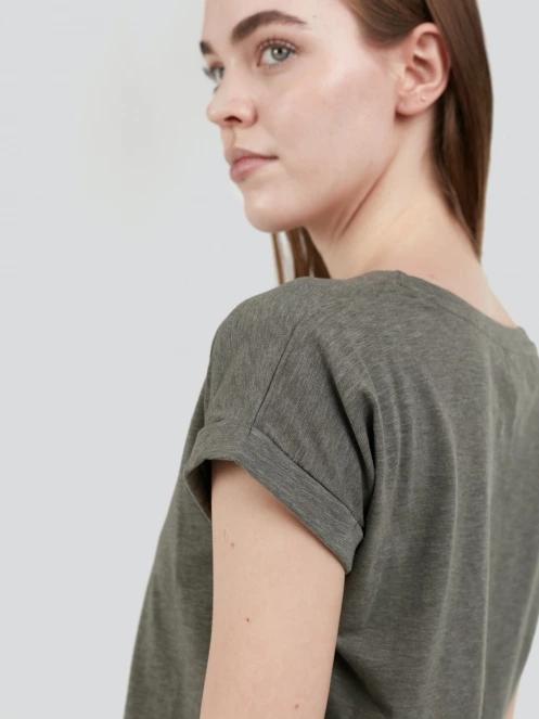 Fundango Amira T-shirt női rövid ujjú póló oliva színben 8