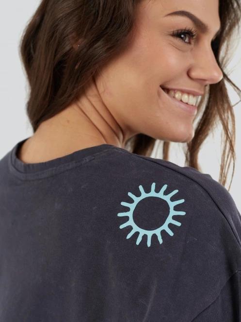 Fundango Sunshine Surf-T női rövid ujjú póló fekete színben 7