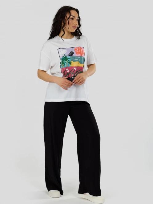 Fundango Sunshine II Surf-T női rövid ujjú póló fehér színben 5