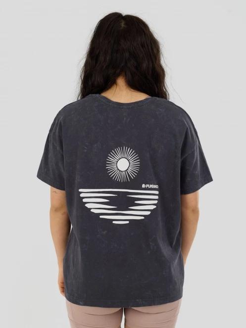 Fundango Sunshine II Surf-T női rövid ujjú póló fekete színben 3