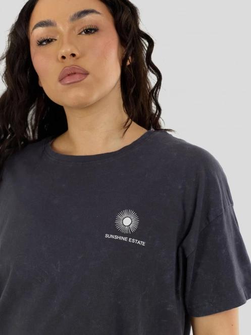 Fundango Sunshine II Surf-T női rövid ujjú póló fekete színben 5