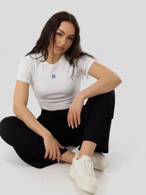 Fundango Sora Cropped T-shirt női crop top fehér színben 5