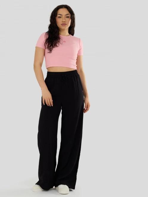 Fundango Sora Cropped T-shirt női crop top rózsaszín színben 4