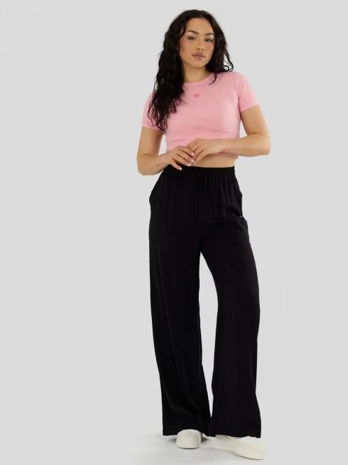 Fundango Sora Cropped T-shirt női crop top rózsaszín színben 5