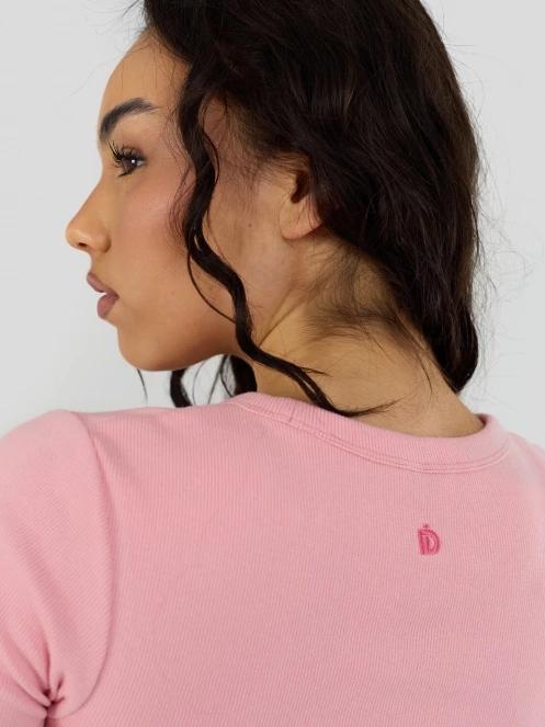 Fundango Sora Cropped T-shirt női crop top rózsaszín színben 7