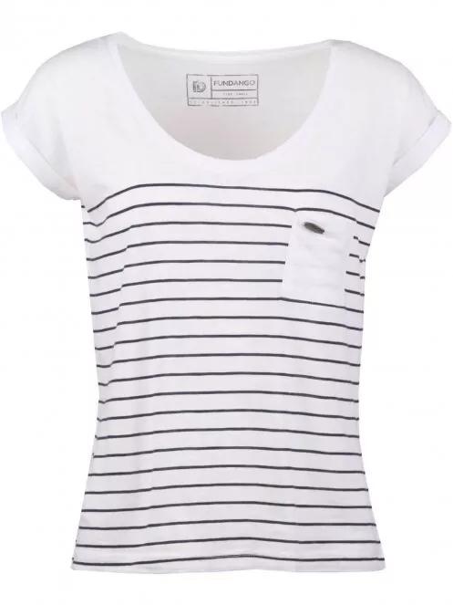 Fundango Melba női rövid ujjú póló fehér színben 4