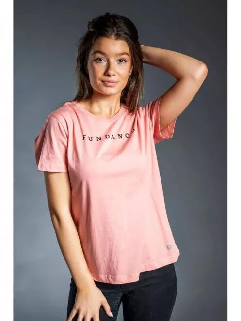 Fundango Womens Logo T női rövid ujjú póló rózsaszín színben 3