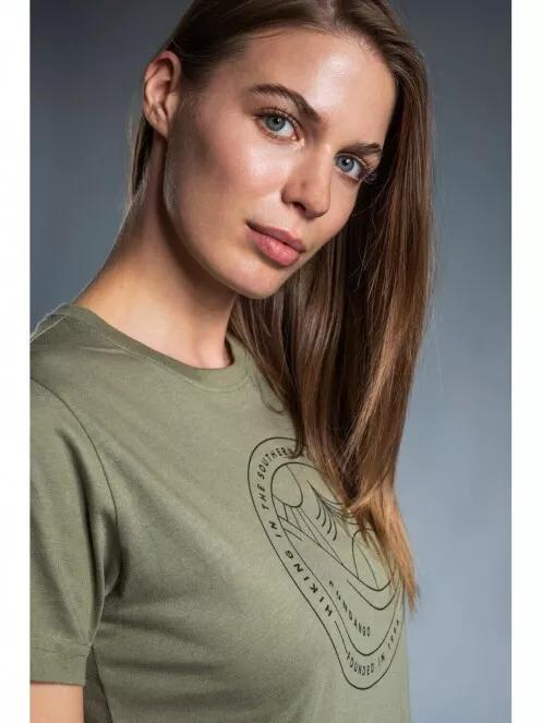 Fundango Womens Logo T női rövid ujjú póló oliva színben 3