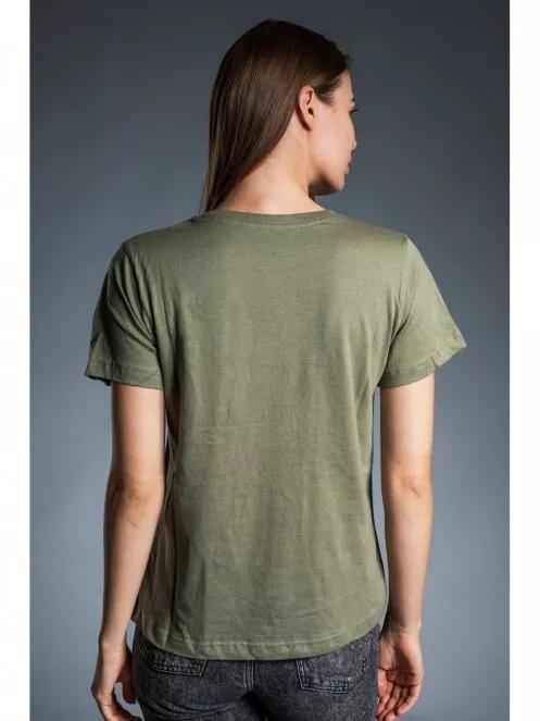 Fundango Womens Logo T női rövid ujjú póló oliva színben 4