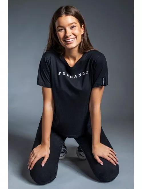 Fundango Womens Logo T női rövid ujjú póló fekete színben 3