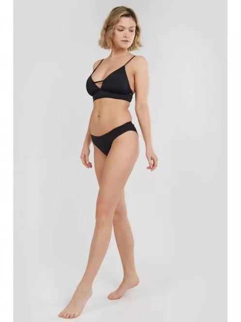 Fundango Sahara V-neck Cami Top női bikini felső fekete színben 4
