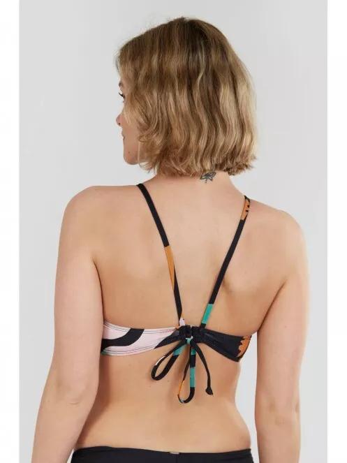 Fundango Hogg High Neck Top női bikini felső multikolor színben 3