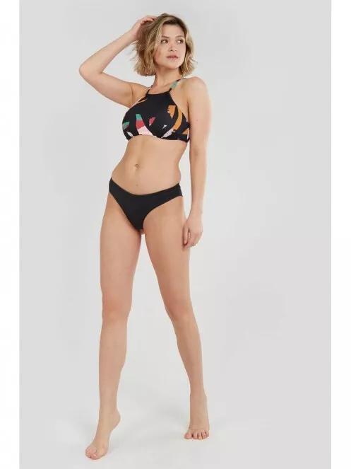 Fundango Hogg High Neck Top női bikini felső multikolor színben 5