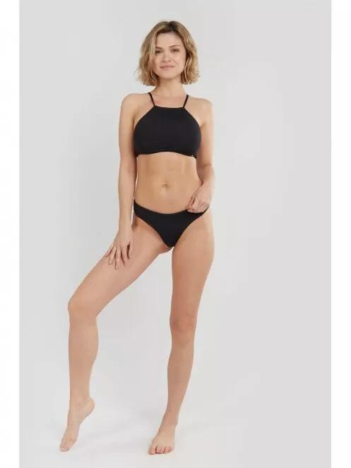 Fundango Hogg High Neck Top női bikini felső fekete színben 4