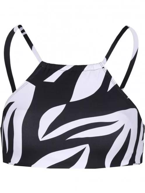 Fundango Hogg High Neck Top női bikini felső fekete színben 5