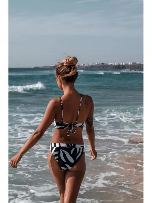 Fundango Hogg High Neck Top női bikini felső fekete színben 7