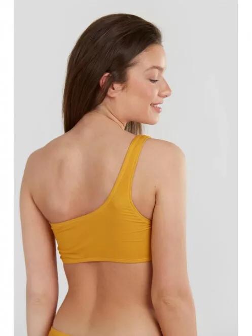 Fundango Madison One Shoulder Top női bikini felső narancssárga színben 3