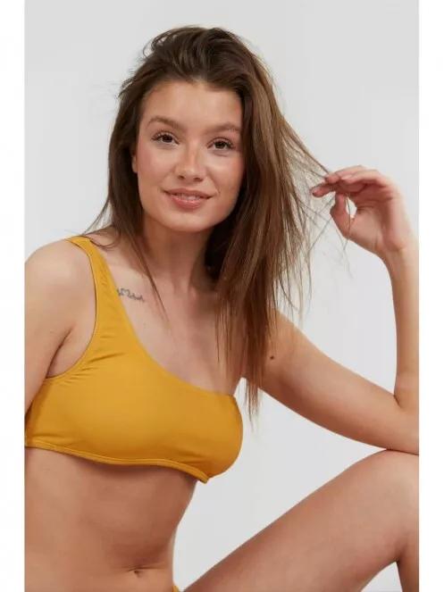 Fundango Madison One Shoulder Top női bikini felső narancssárga színben 4