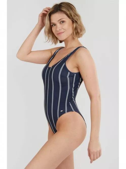 Fundango Palmona Swimsuit női fürdőruha sötétkék színben 2