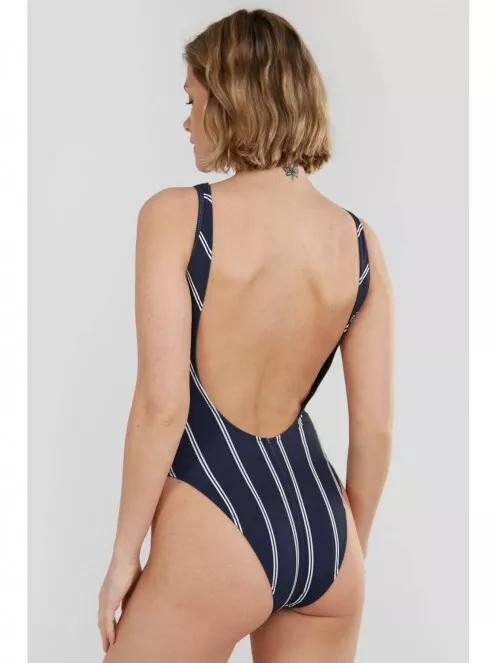 Fundango Palmona Swimsuit női fürdőruha sötétkék színben 3