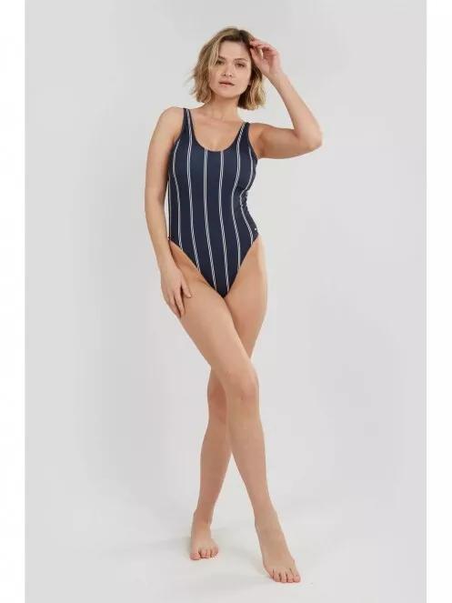 Fundango Palmona Swimsuit női fürdőruha sötétkék színben 5