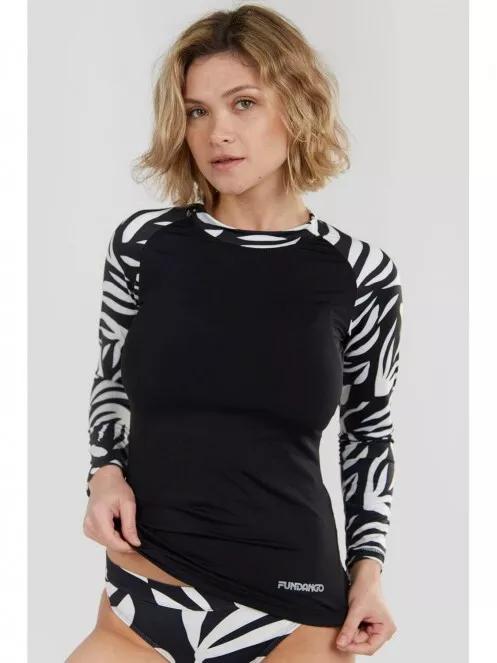 Fundango Joyce Long Sleeve Rashguard női hosszú ujjú lycra fekete színben 2