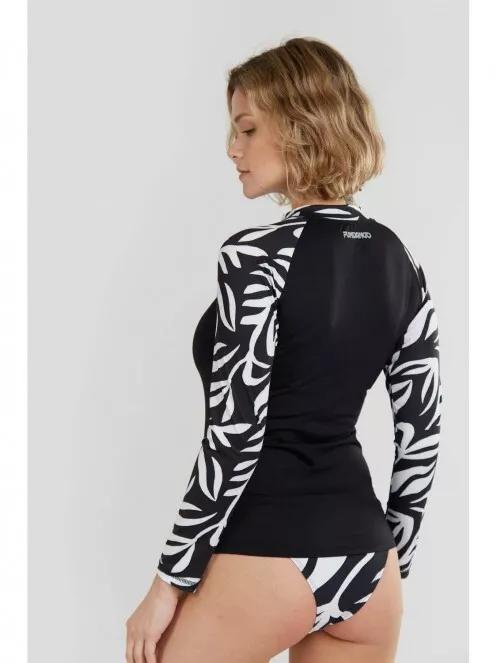 Fundango Joyce Long Sleeve Rashguard női hosszú ujjú lycra fekete színben 3