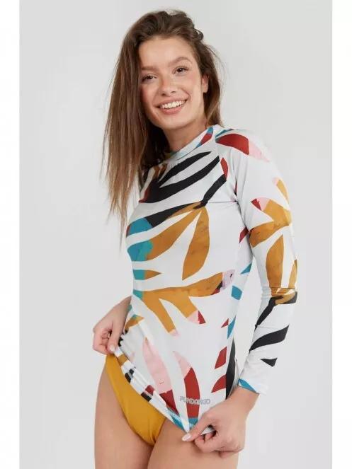 Fundango Joyce Long Sleeve Rashguard női hosszú ujjú lycra fehér színben 2