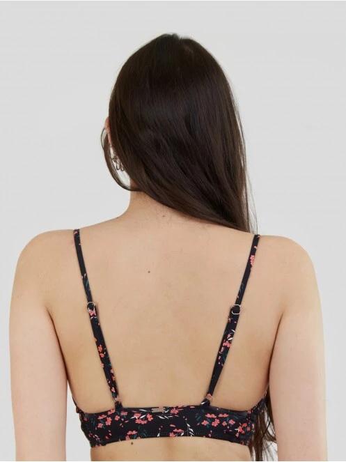 Fundango Sahara V-neck Cami Top női bikini felső fekete színben 3