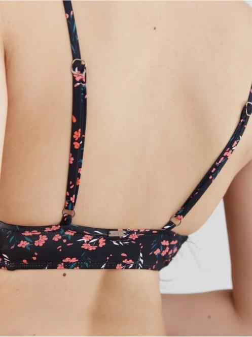 Fundango Sahara V-neck Cami Top női bikini felső fekete színben 5