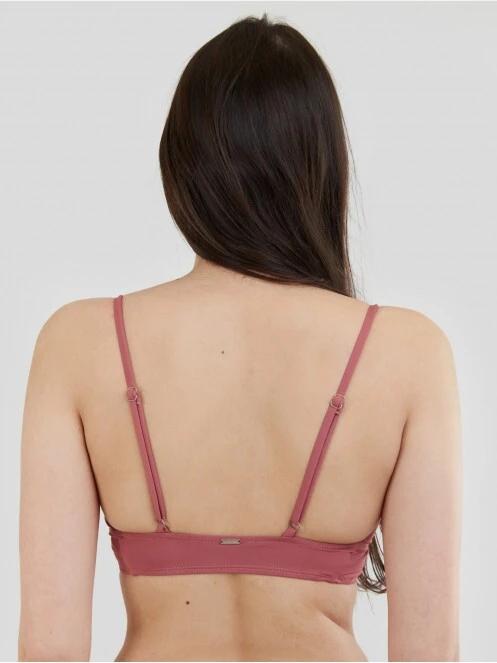 Fundango Sahara V-neck Cami Top női bikini felső magenta színben 3