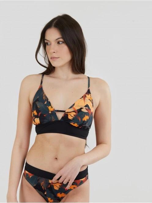 Fundango Sahara V-neck Cami Top női bikini felső multikolor színben 2
