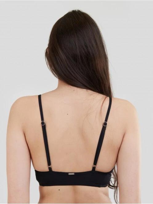 Fundango Sahara V-neck Cami Top női bikini felső fekete színben 3
