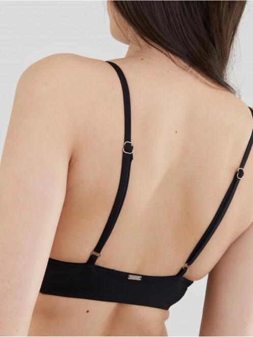 Fundango Sahara V-neck Cami Top női bikini felső fekete színben 6