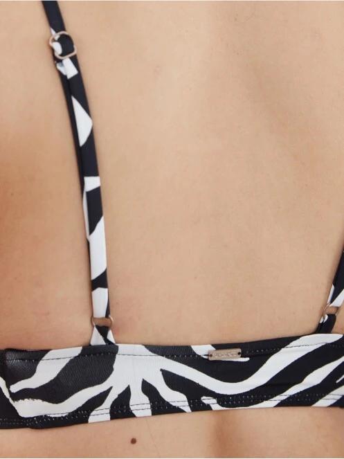 Fundango Sahara V-neck Cami Top női bikini felső fekete színben 6