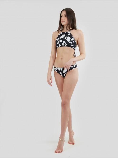 Fundango Hogg High Neck Top női bikini felső fekete színben 4