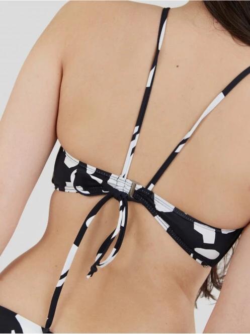 Fundango Hogg High Neck Top női bikini felső fekete színben 6