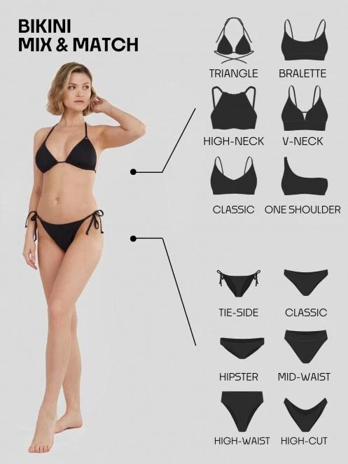 Fundango Moana Bralette Top női bikini felső sötétkék színben 6