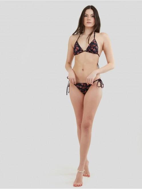 Fundango Innisfil Tie-side Bottoms női bikini alsó fekete színben 4