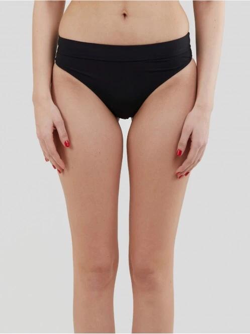 Fundango Sahara Mid Waist Full Bottoms női bikini alsó fekete színben 2