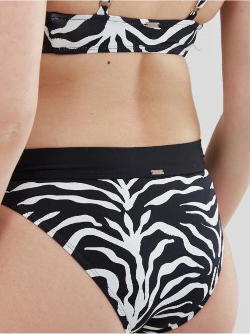 Fundango Sahara Mid Waist Full Bottoms női bikini alsó fekete színben 5