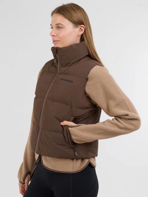Fundango Keira Padded Vest női mellény barna színben 2
