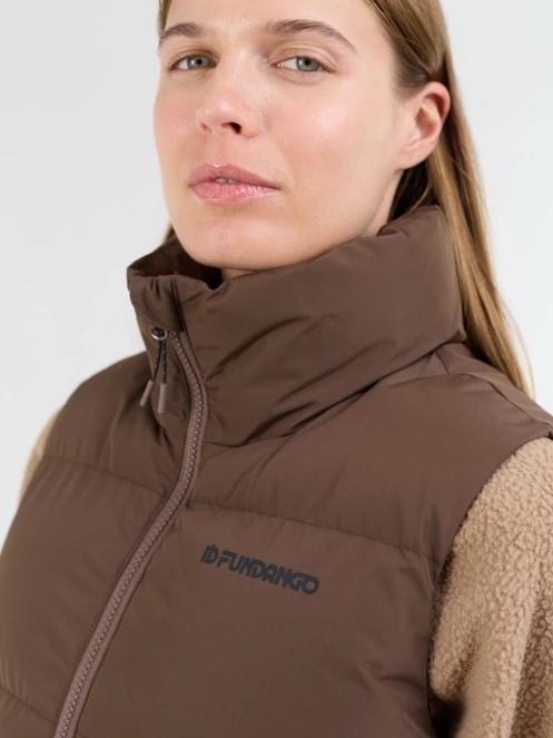 Fundango Keira Padded Vest női mellény barna színben 5