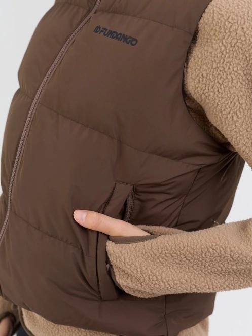 Fundango Keira Padded Vest női mellény barna színben 6