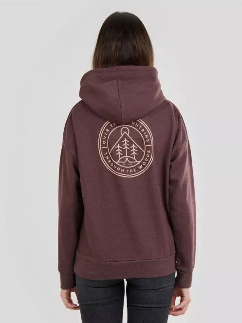 Fundango Haley Hooded Sweatshirt női kapucnis pulóver lila színben 3