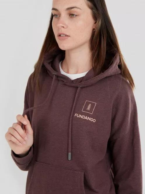 Fundango Haley Hooded Sweatshirt női kapucnis pulóver lila színben 4